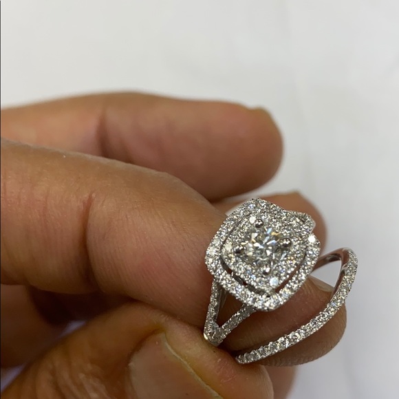 NEW Diamonds Bridal Set White Gold - Picture 7 of 8